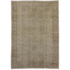 Tapis turc Sivas vieilli avec style ferme shabby chic Shaker-Gustavian