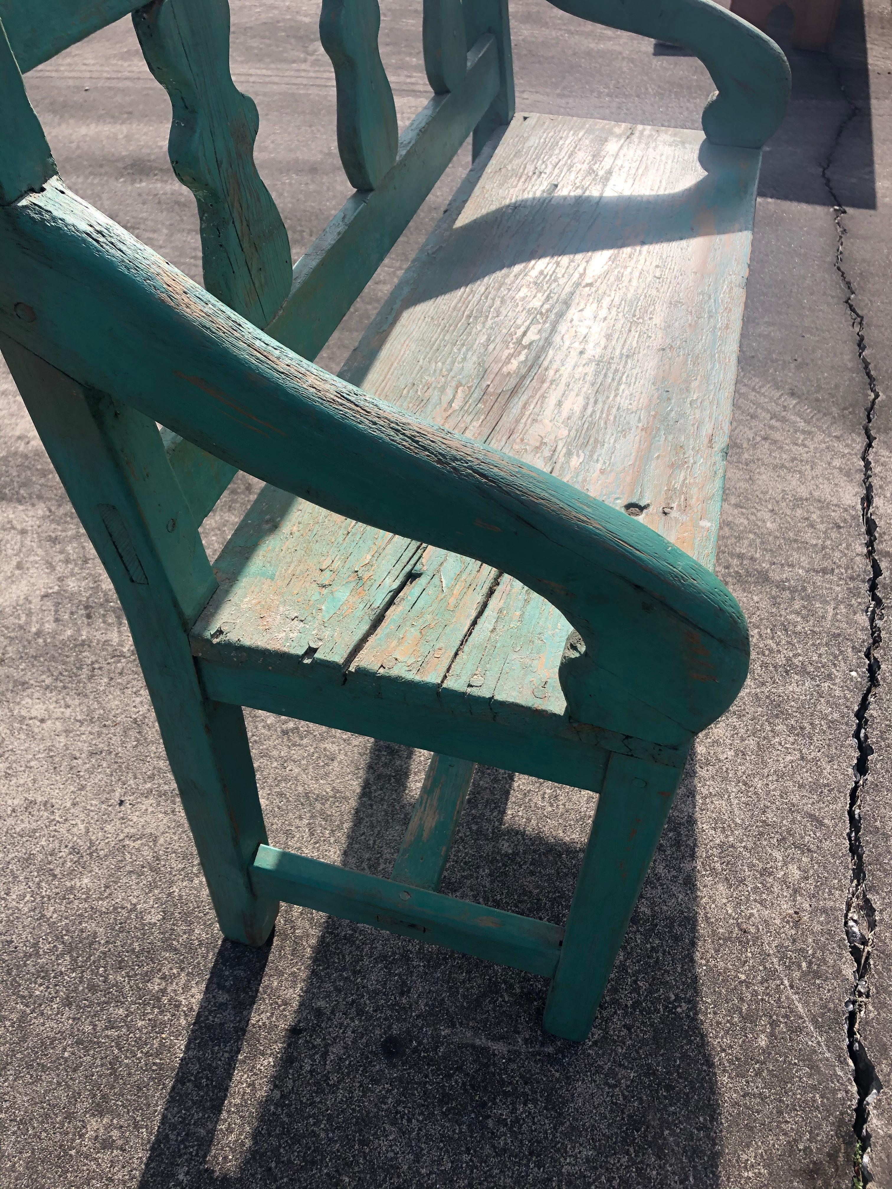 turquoise distressed furniture