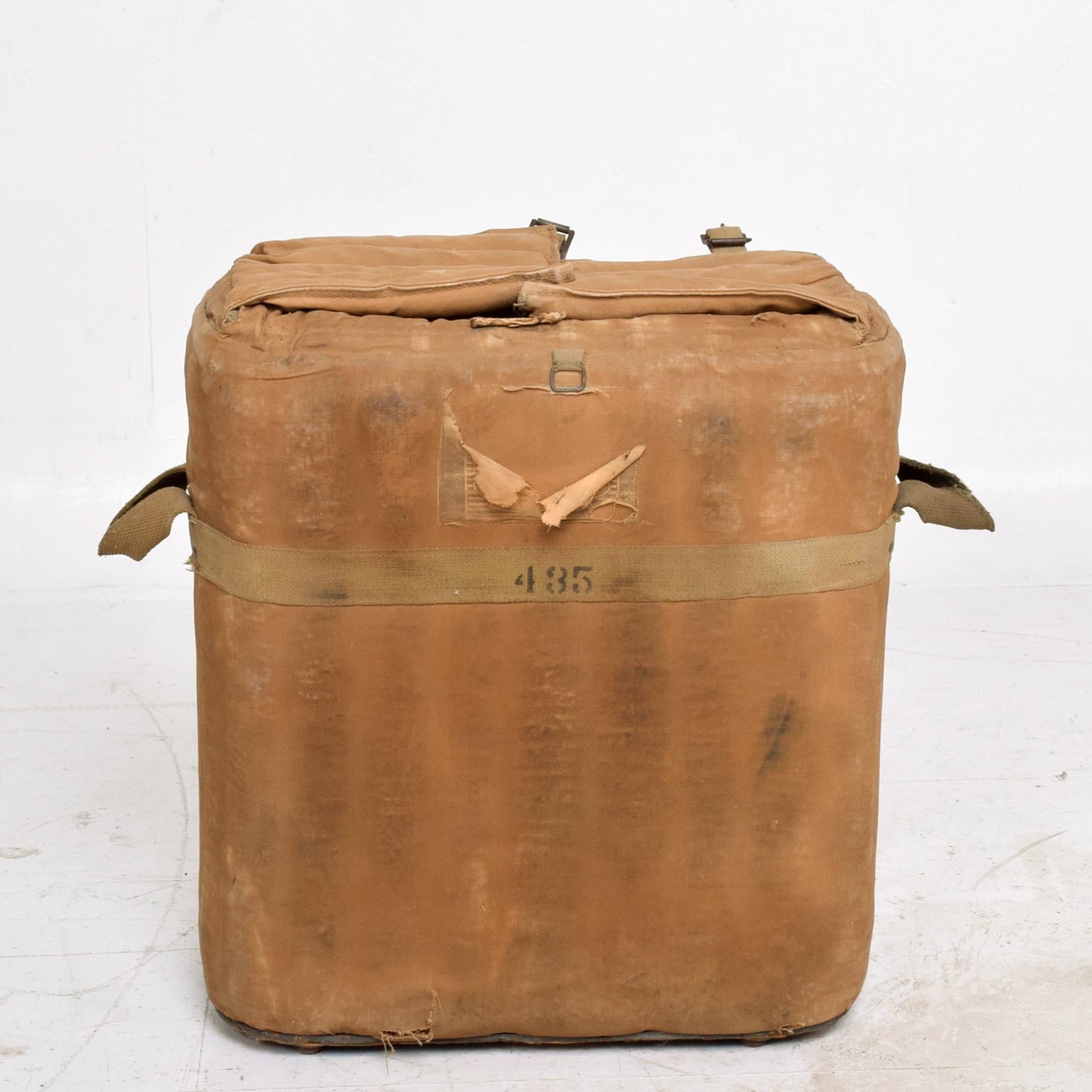 American Distressed Military Surplus Industrial ICE COOLER Tote Chest 1940s US Army