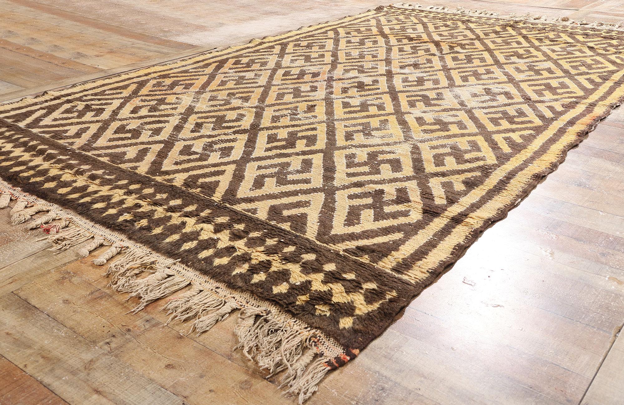 Alfombra marroquí bereber Taznakht de 1950 Moderno de mediados de siglo en venta