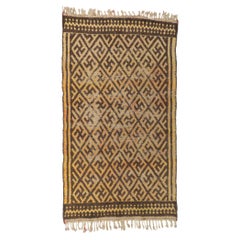 Distressed Vintage Berber Moroccan Rug
