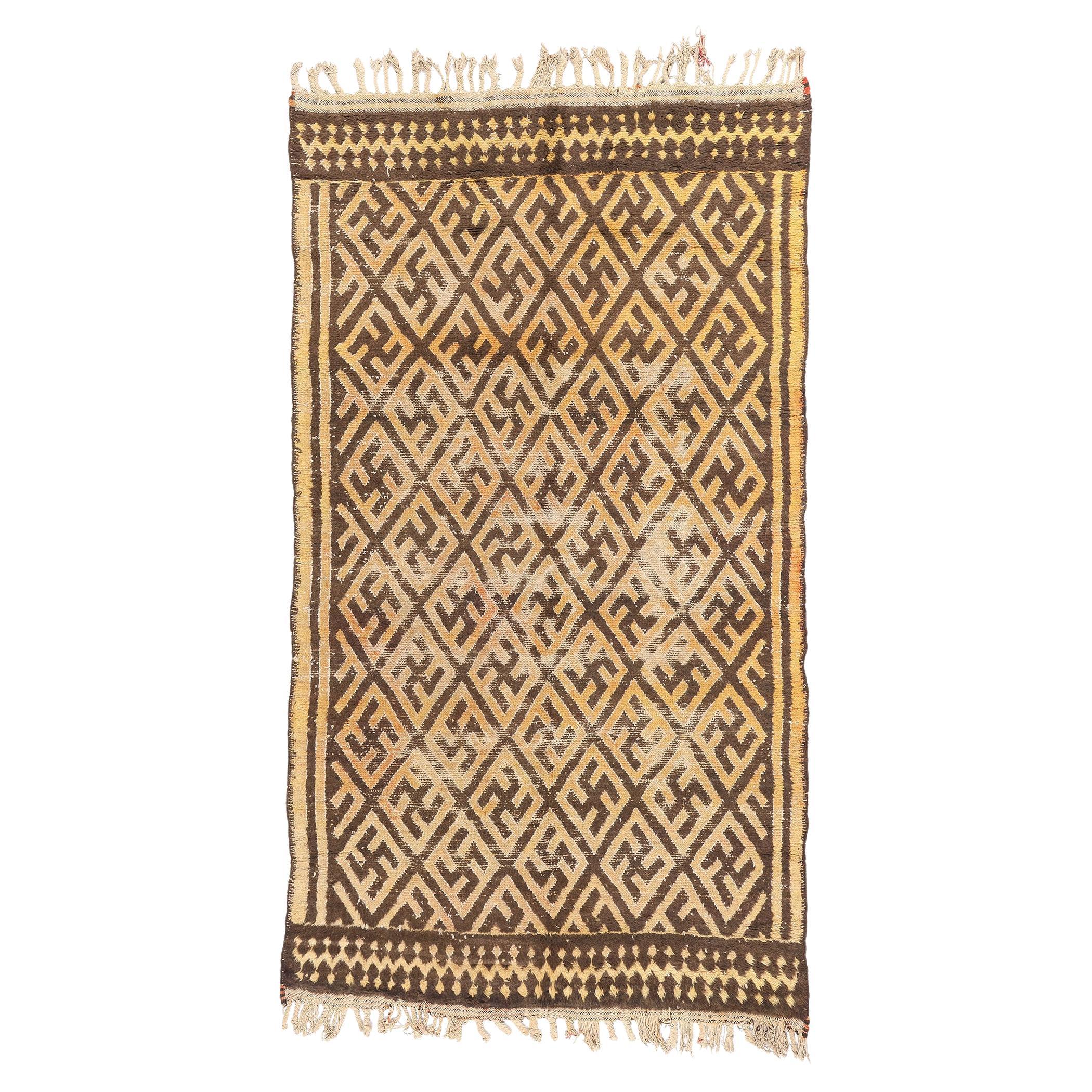 1950's Taznakht Berber Marokkanischer Teppich
