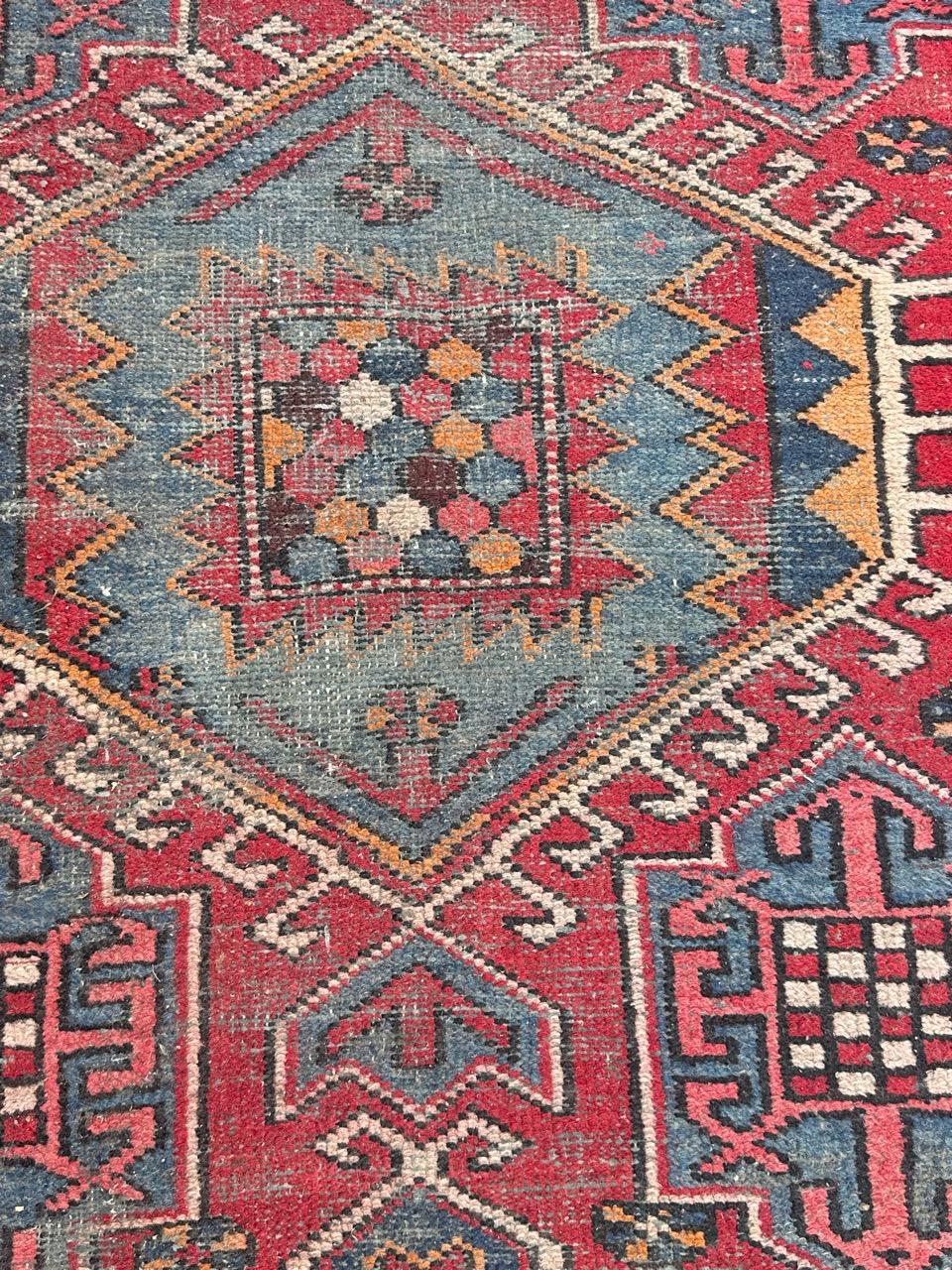 Annodato a mano Runner Karaje vintage invecchiato in vendita