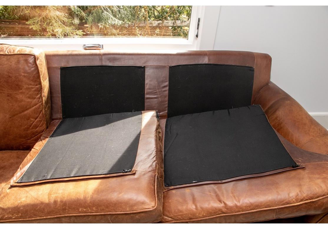 Canapé en cuir vintage vieilli 8