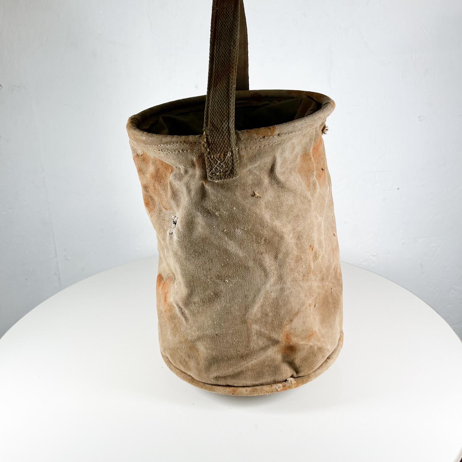 vintage canvas water bag