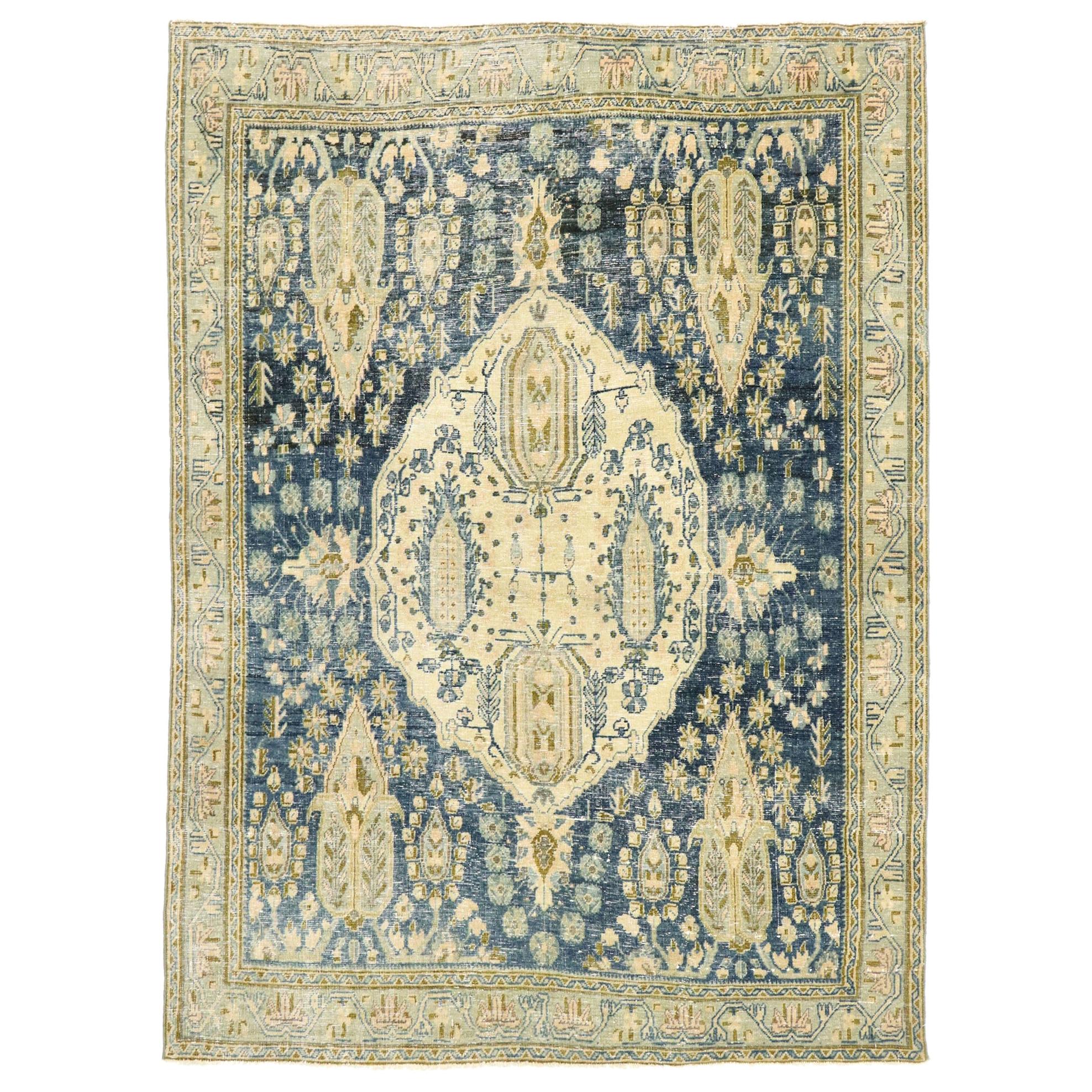 Antique Turkish Sparta Area Rug with Cypress and Weeping Willow Trees ...