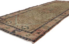 Distressed Vintage Persian Hamadan Runner