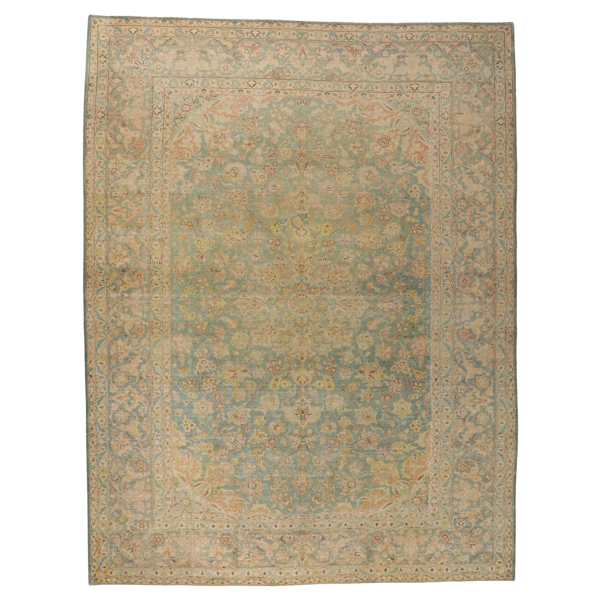 Vintage Persian Kashan Rug For Sale at 1stDibs