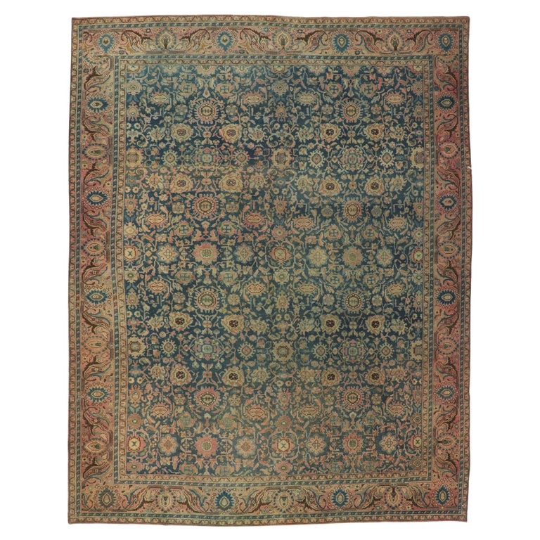 Persion Distressed Rug Distressed Vintage Persian Malayer Rug For Sale at 1stDibs