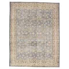 Distressed Vintage Persian Rug with Rustic Coastal Style