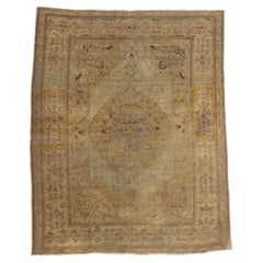 Distressed Vintage Persisch Tabriz Teppich