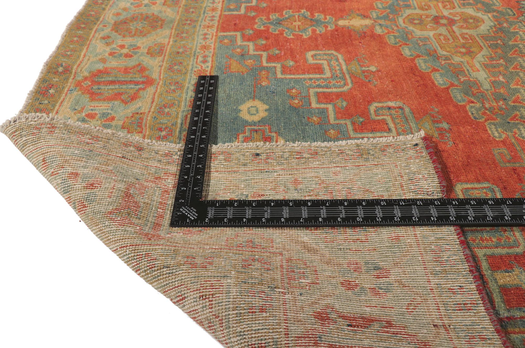 20th Century Vintage Persian Viss Rug, Tribal Enchantment Meets Rustic Finesse For Sale