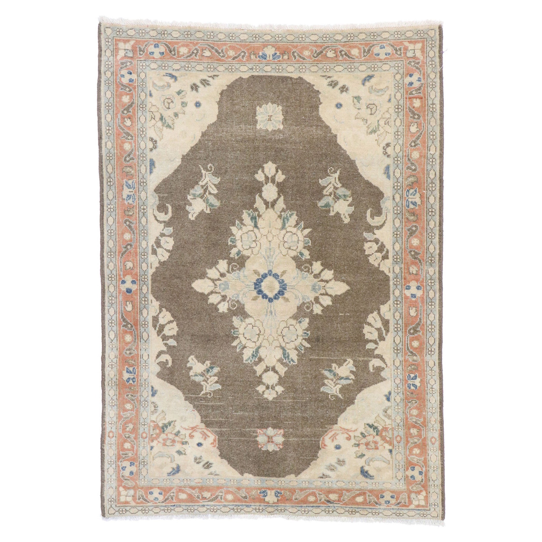 Tappeto persiano Viss vintage con stile rustico e casalingo