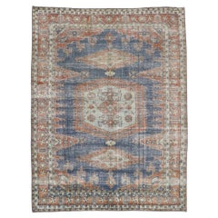 Tapis persan Viss vintage vieilli avec style tribal rustique