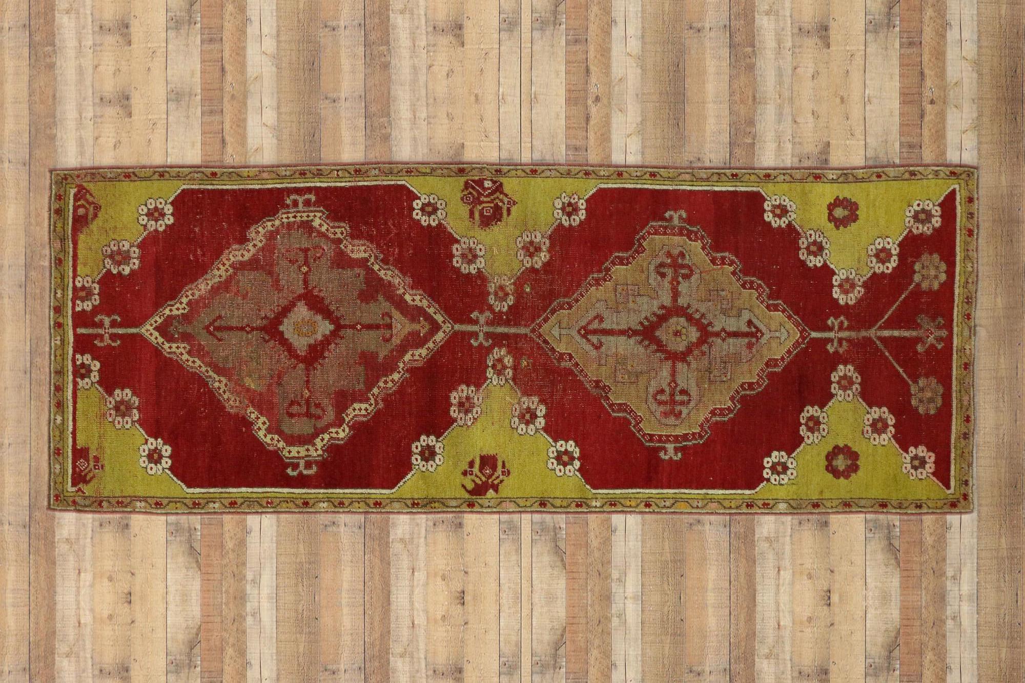 Tappeto Oushak turco degli anni '40 con stile moderno in vendita 3