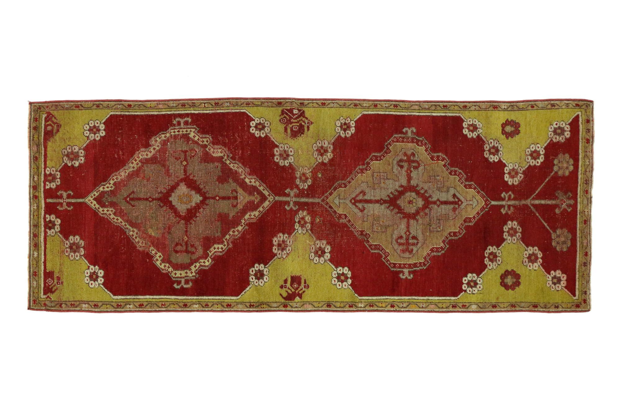 Tappeto Oushak turco degli anni '40 con stile moderno in vendita 4