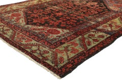 Distressed Vintage Turkish Oushak Rug with Modern Rustic Industrial Style