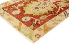 Distressed Vintage Turkish Oushak Rug with Modern Rustic Northwestern Style