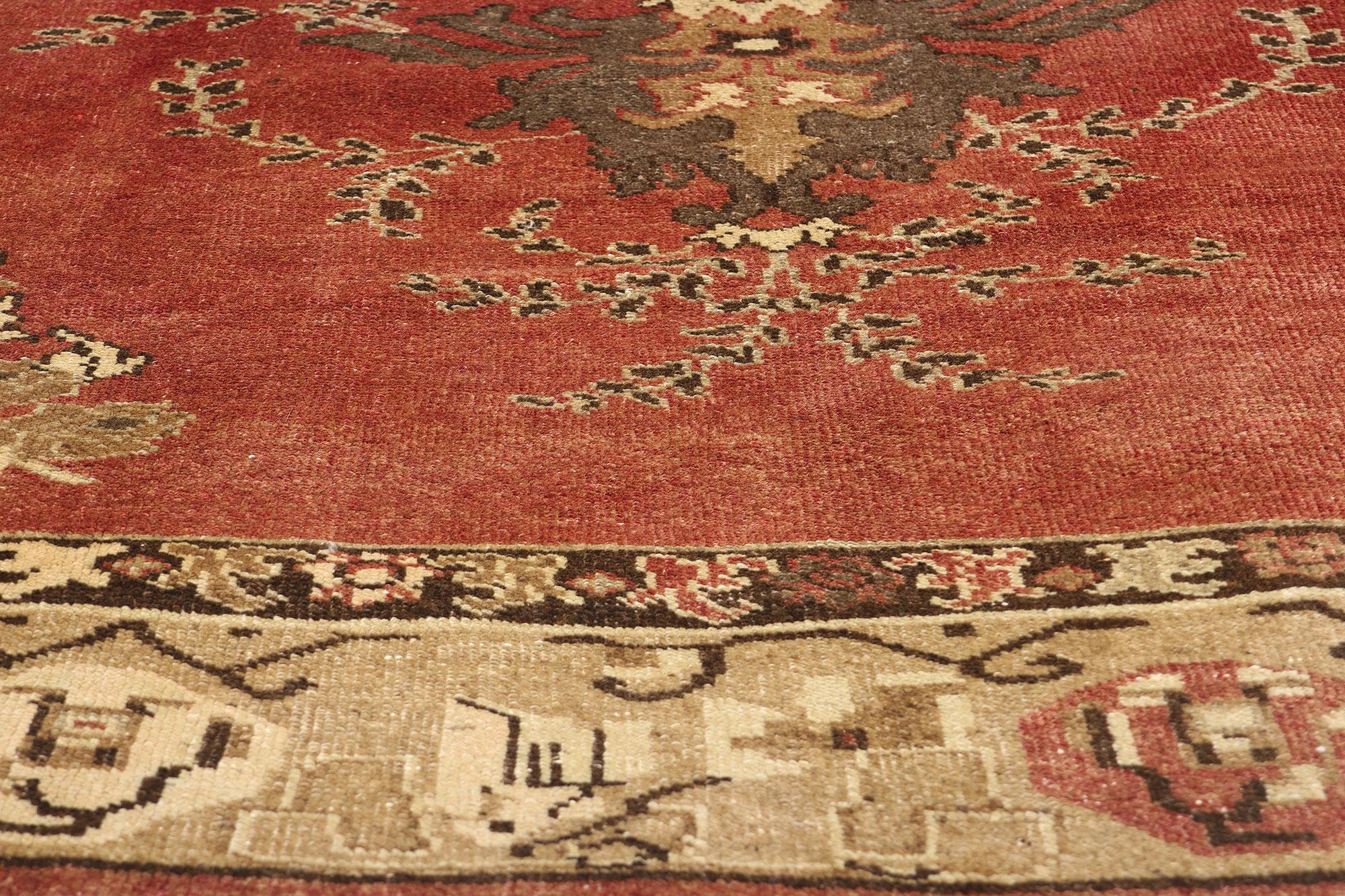 1960's Turkish Oushak Carpet with Traditional Style For Sale 1