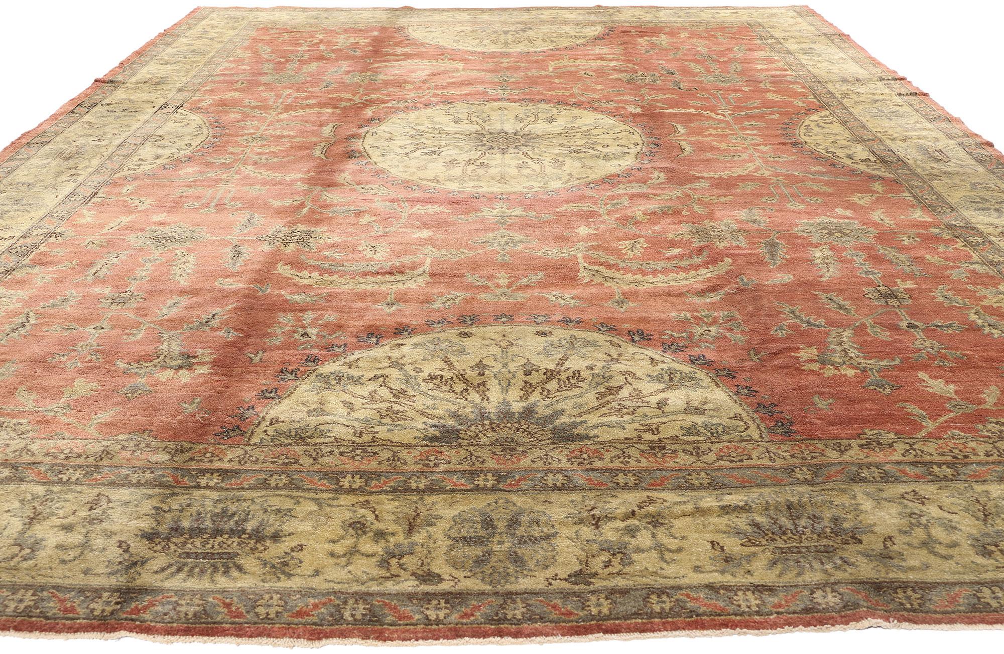Alfombra turca Oushak de 1960 de estilo tradicional Turco en venta