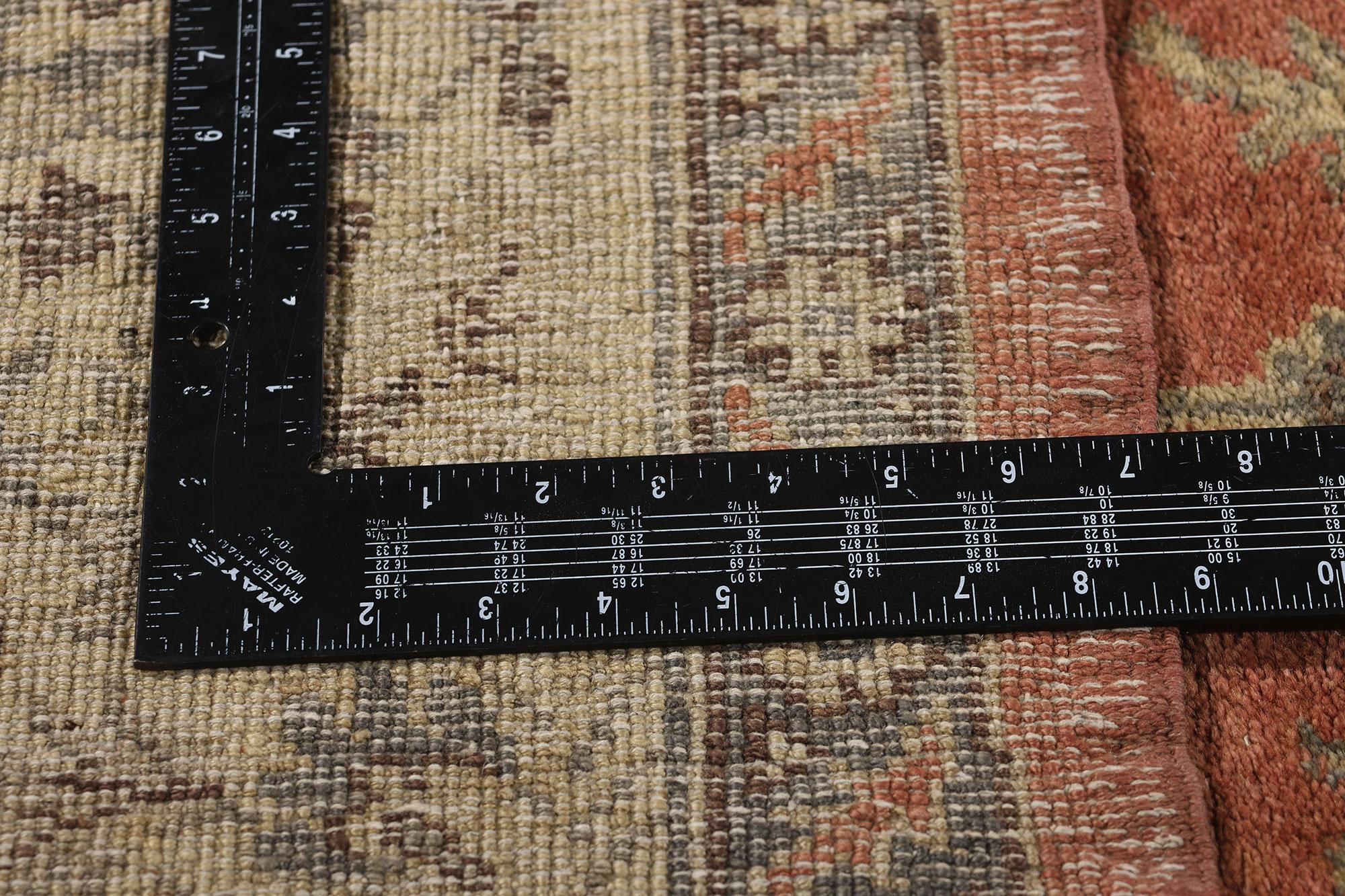 Alfombra turca Oushak de 1960 de estilo tradicional en venta 1
