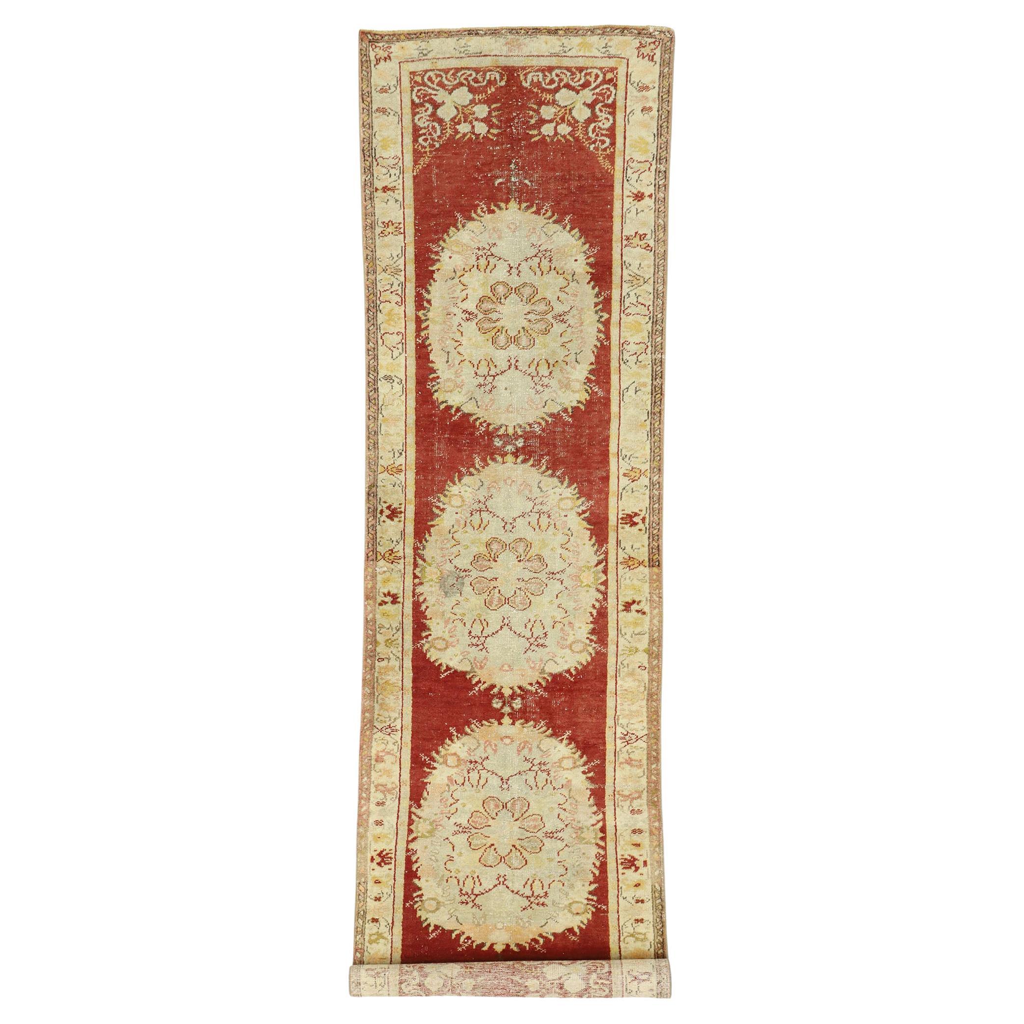 1950’s Turkish Oushak Carpet with Traditional Style