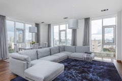 Türkischer Overdyed-Teppich im Vintage-Stil, Enigmatic Sophistication Meets Abstract Art