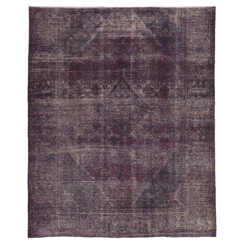 Dark Brown Distressed Vintage Persian Rug with Rustic Industrial Luxe ...