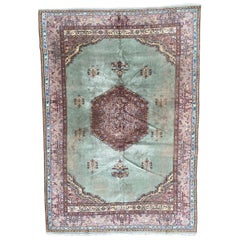 Tapis de Turquie vintage en mauvais état