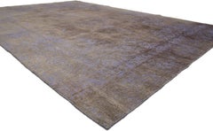 Distressed Vintage Turkish Rug with Romantic French Modern Industrial Style