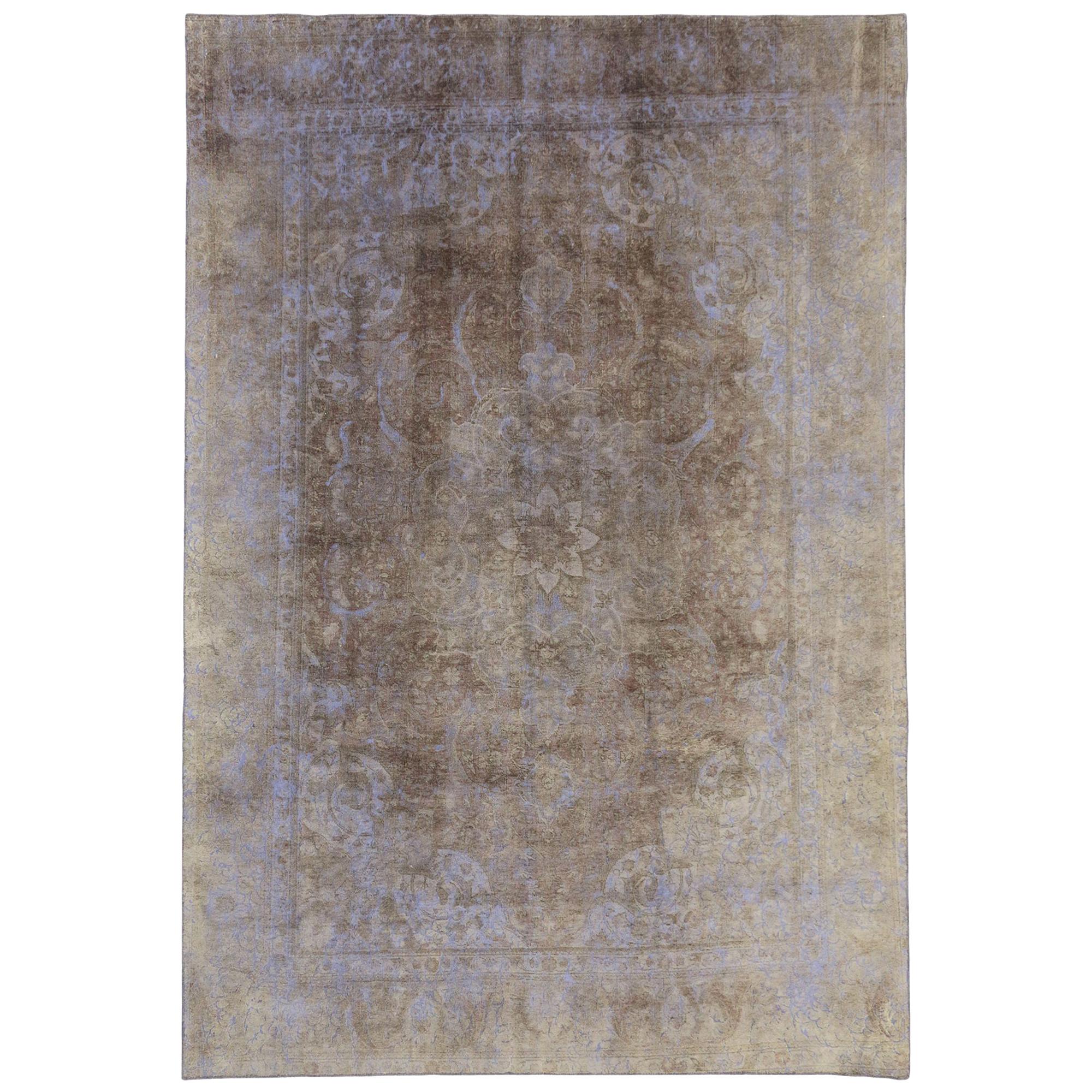 Alfombra turca vintage desgastada de estilo industrial moderno francés romántico