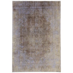 Distressed Retro Turkish Rug with Romantic French Modern Industrial Style