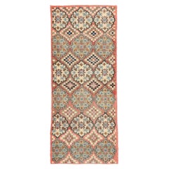 Zeki Muren Distressed Used Turkish Sivas Rug