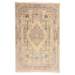 1940's Distressed Turkish Sivas Carpet with Traditional Style