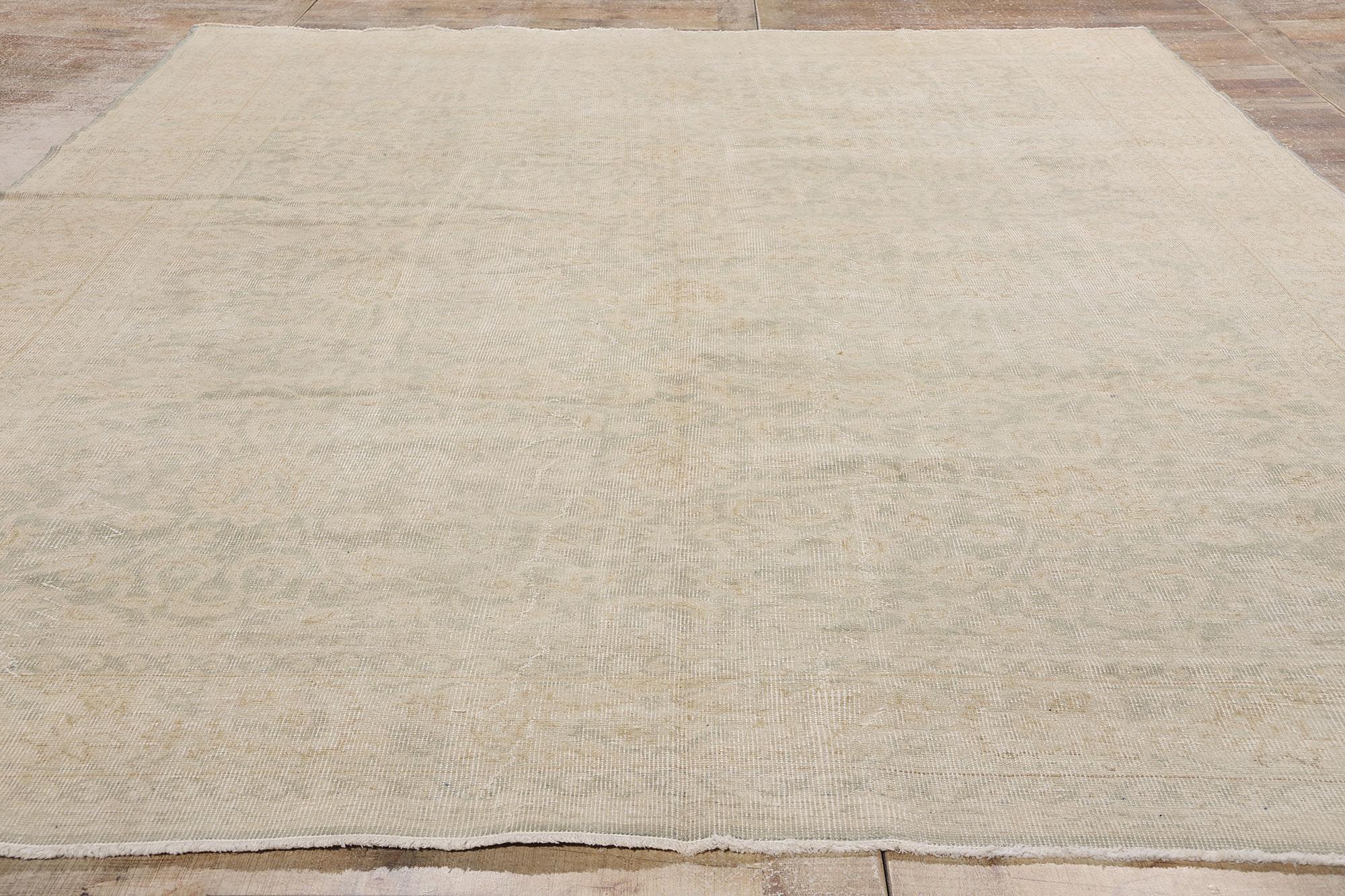 Hand-Knotted 1950's Turkish Sivas Carpet with Modern Style For Sale