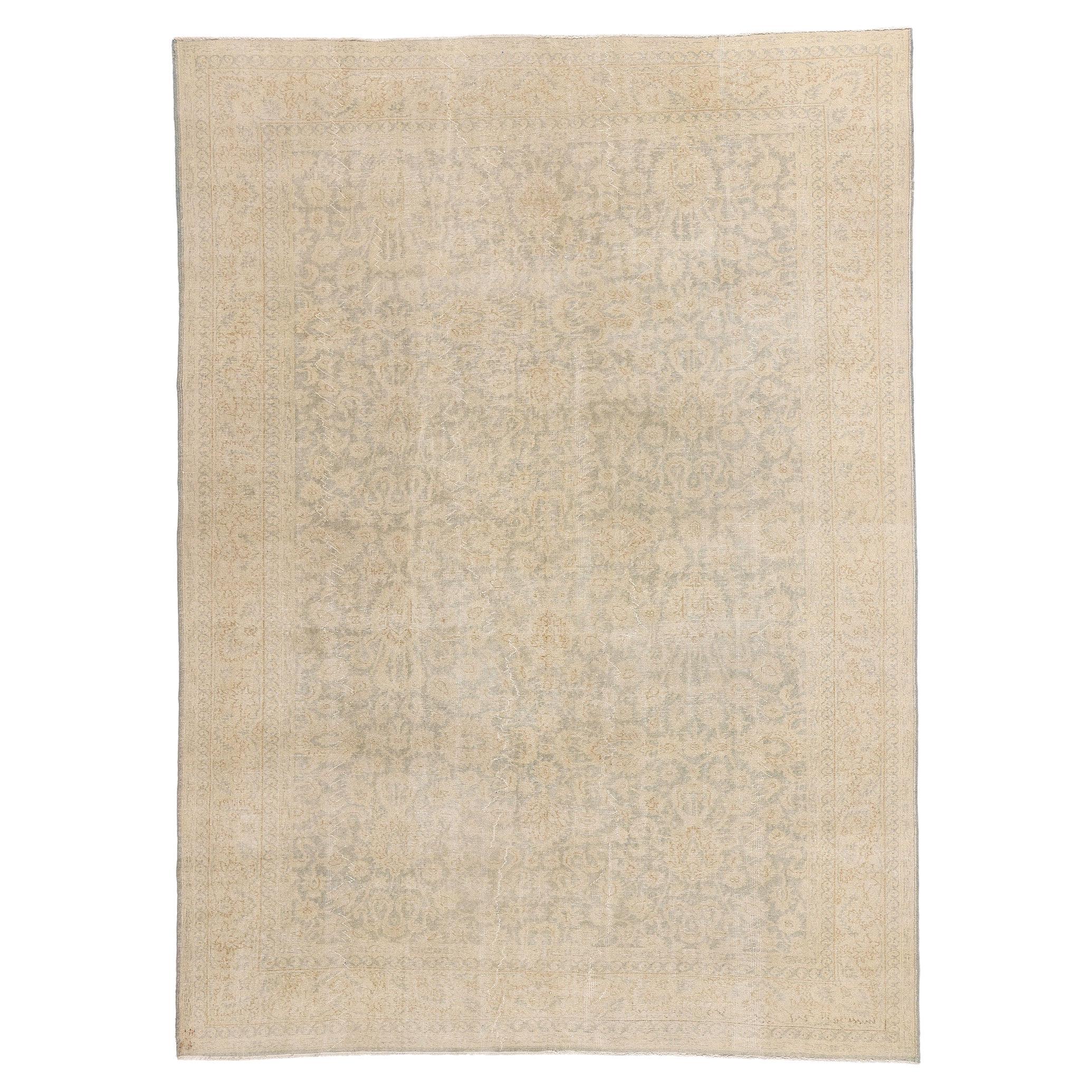 1950's Turkish Sivas Carpet with Modern Style For Sale