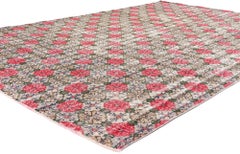 1950's Zeki Muren Distressed Turkish Sivas Rug with Traditional Style