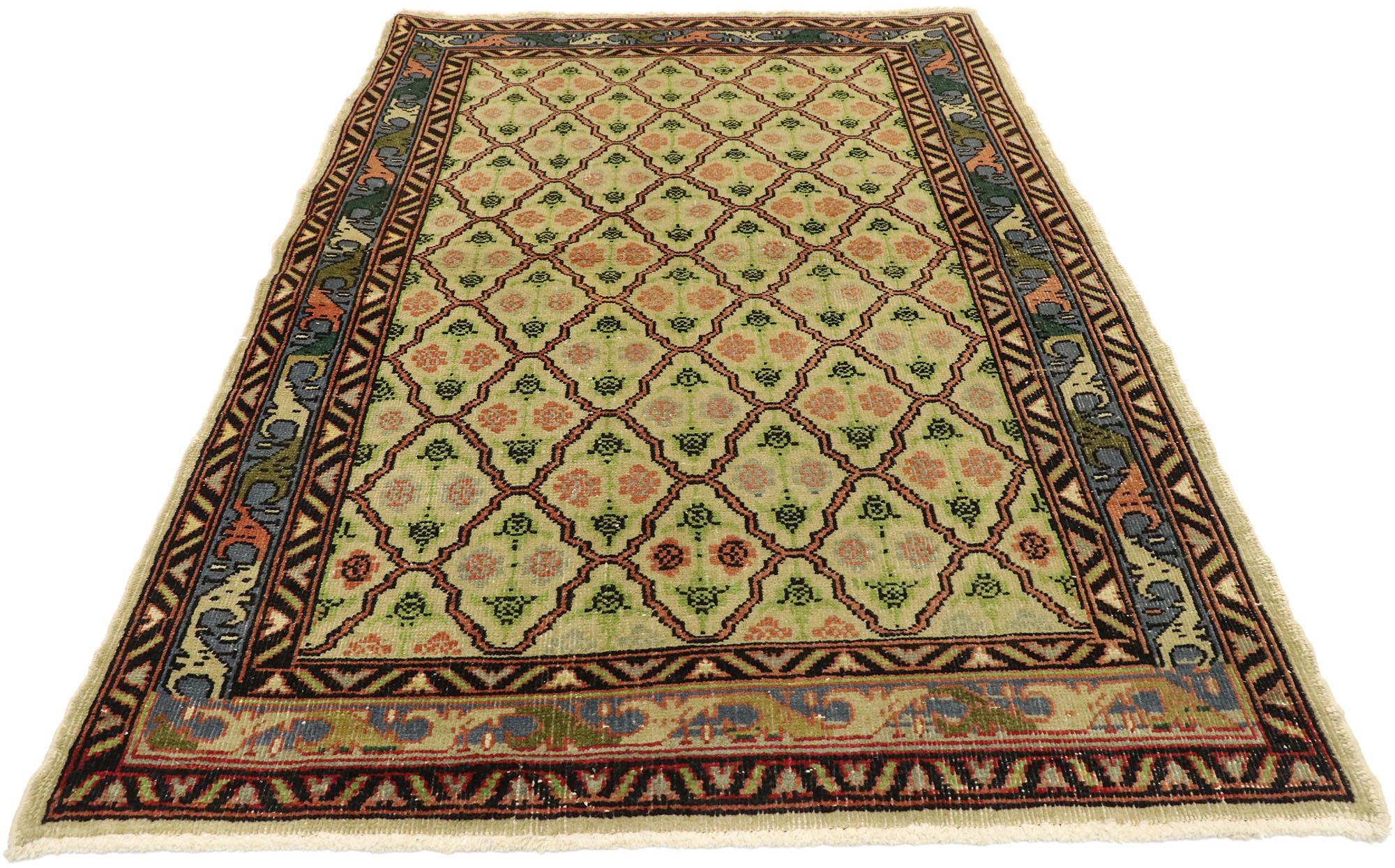 Alfombra Sivas Turca Vintage Desgastada Rústico en venta