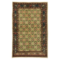 Distressed Vintage Turkish Sivas Rug
