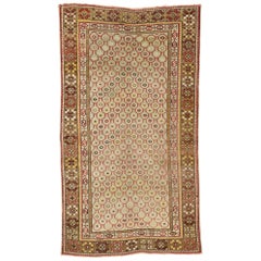 Distressed Vintage Turkish Sivas Rug with Arts & Crafts Bungalow Style