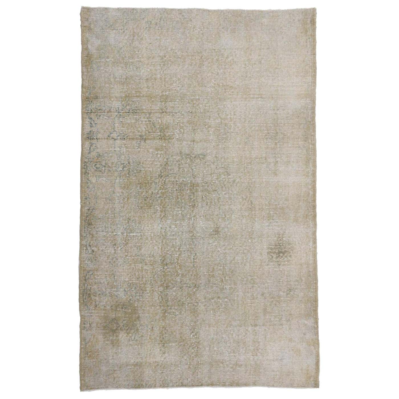 Distressed Vintage Turkish Sivas Rug with Cotswold Cottage Style For ...