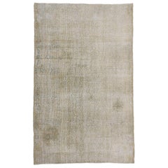 Distressed Vintage Turkish Sivas Rug with Cotswold Cottage Style