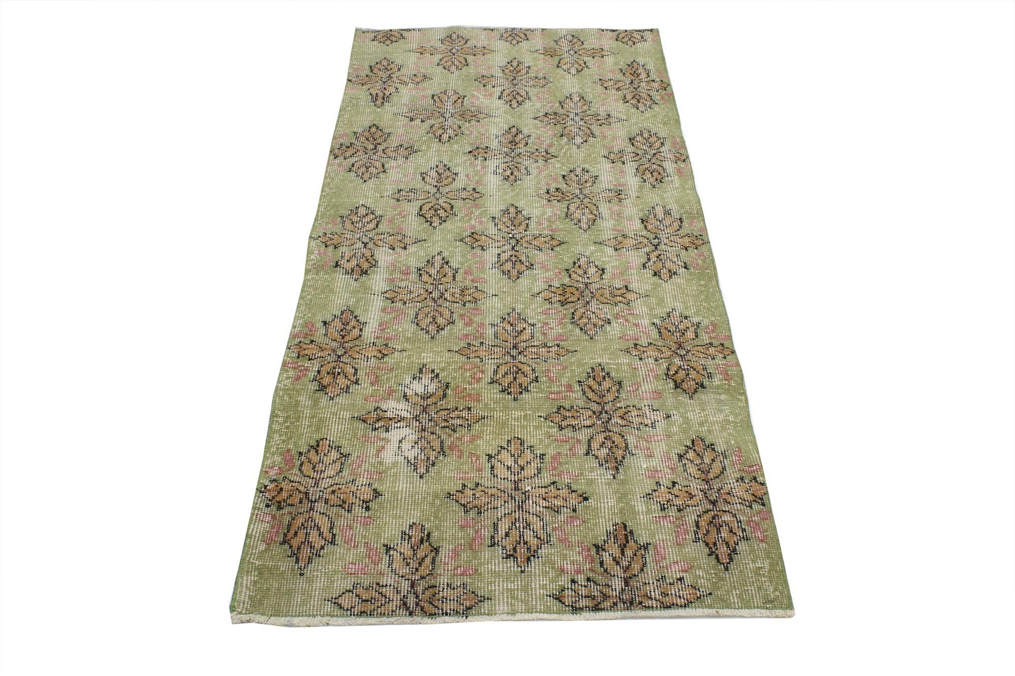 Hand-Knotted Distressed Vintage Turkish Sivas Rug with Traditional English Rustic Style For Sale