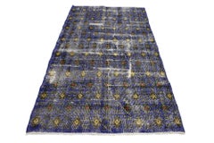Zeki Muren Distressed Vintage Turkish Sivas Rug with Rustic Art Deco Style