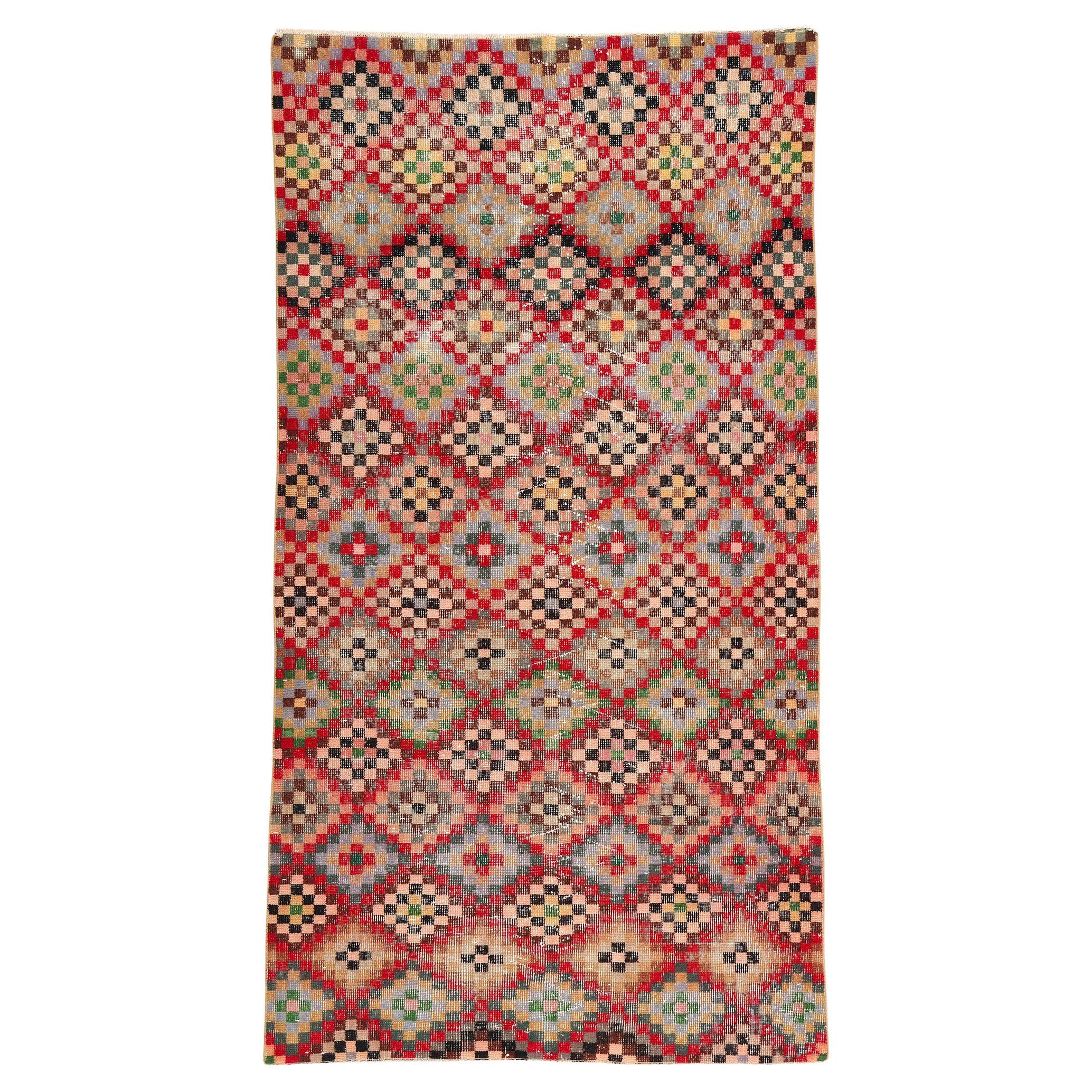 Zeki Muren Vintage Turkish Sivas Rug