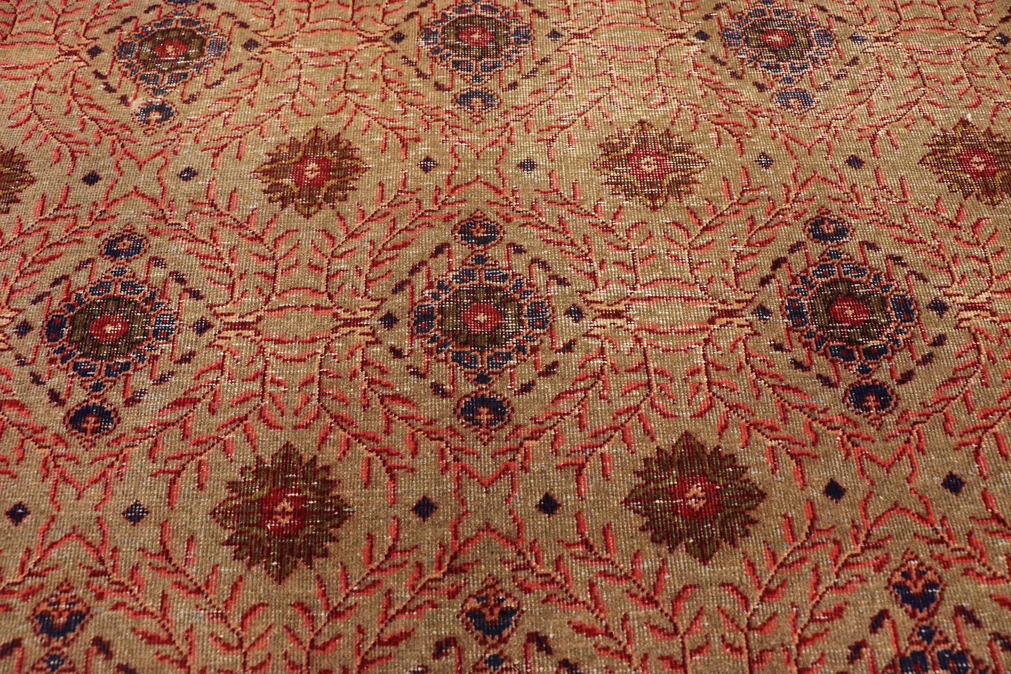 Gealterter türkischer Sivas-Teppich im modernen:: rustikalen Handwerker-Stil (Türkisch) im Angebot