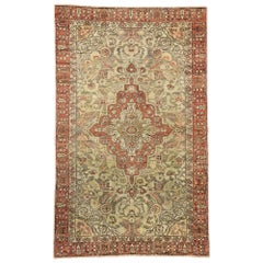 Türkischer Sivas-Teppich im Vintage-Stil im rustikalen, handwerklichen Stil im Used-Look