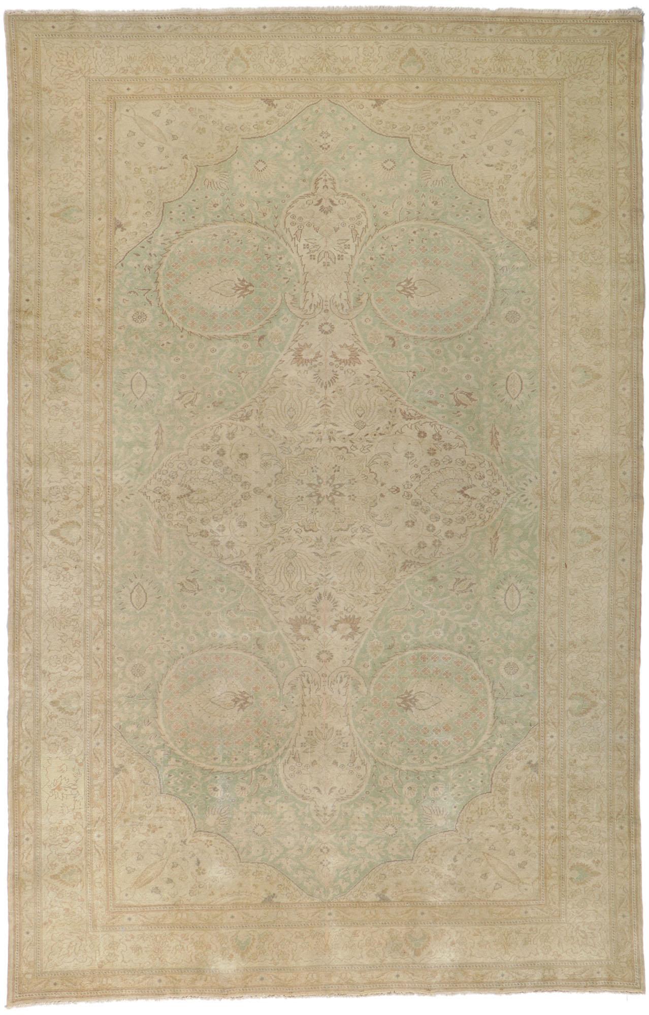 Türkischer Sivas-Teppich im Vintage-Stil im rustikalen Cotswold-Stil, im Used-Stil, im Used-Stil im Angebot 6