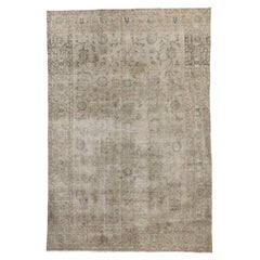 Distressed Retro Turkish Sivas Rug with Modern Style