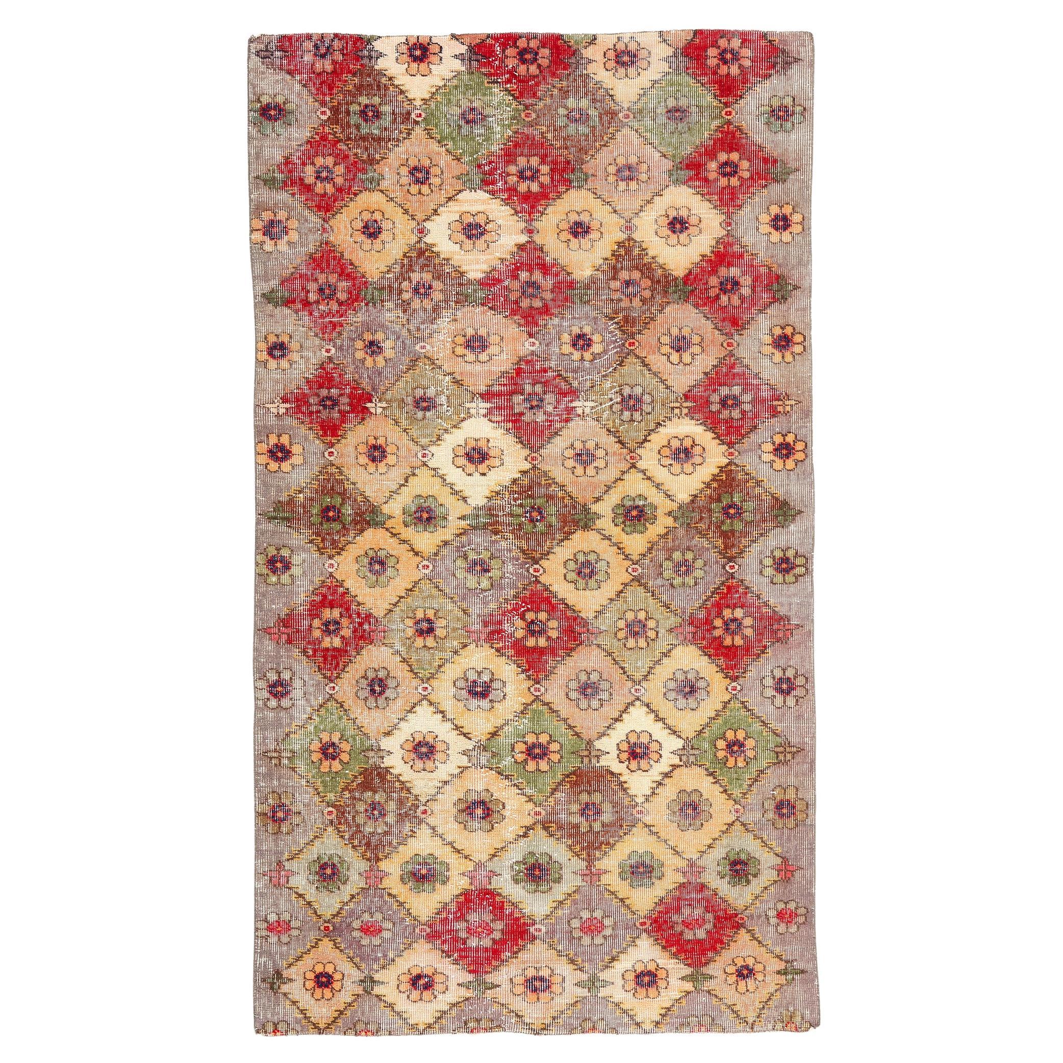 Zeki Muren Vintage Turkish Sivas Rug